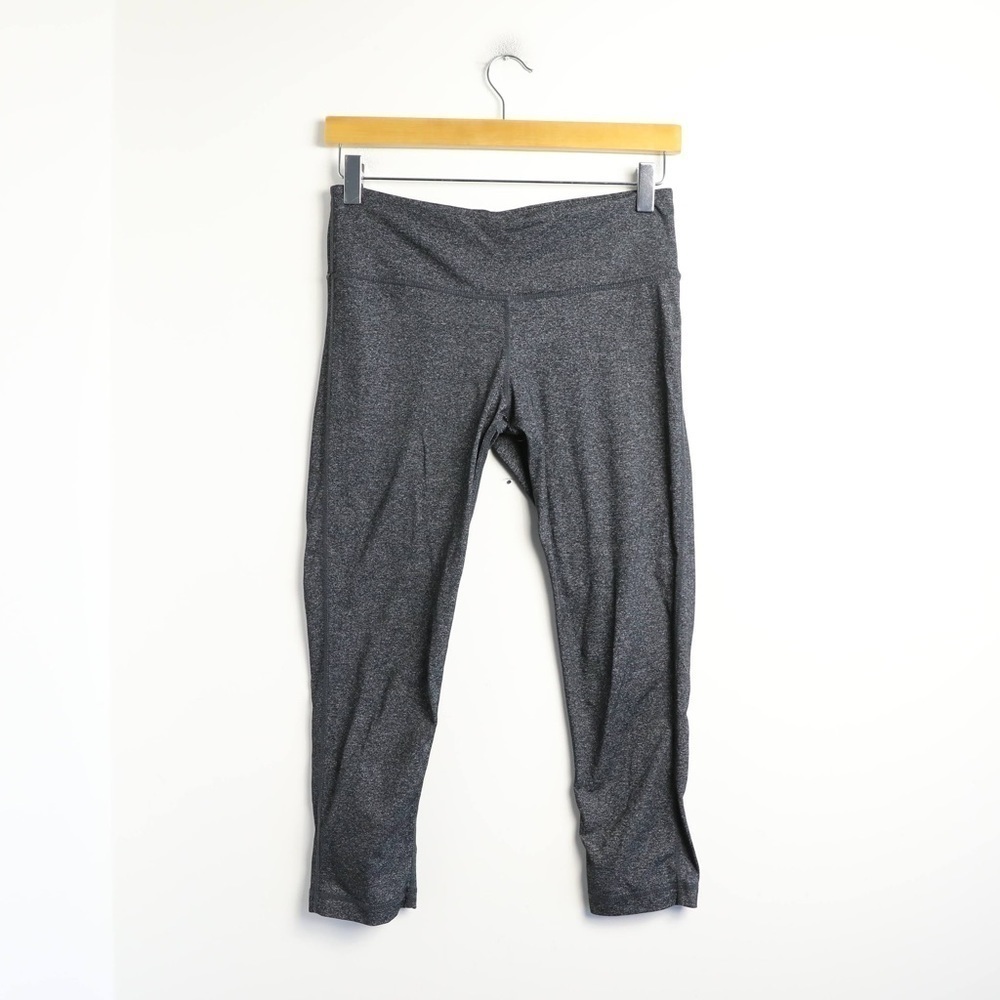 Hyba sports leggings grey gym yoga workout active running cropped capri pants S